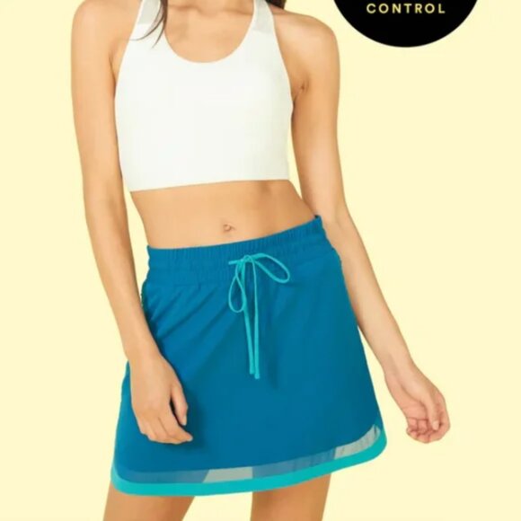NEW! Summersalt Beyond the Lounge Colorblock Nylon Swim Cover Up Skirt Sz L - Picture 1 of 7